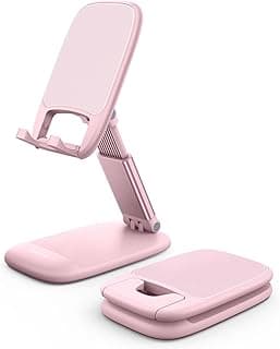 Lamicall Pink Phone Holder, Desk Accessories - Rose Gold Pink Office Cell Phone Holder, Desktop, Office Desks Accessories, Desk Decor Gifts...